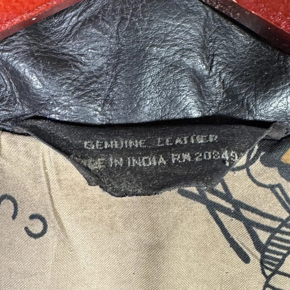 Vintage A2 Flight Leather Jacket Mens L Bomber US Army Air Force Brown - Picture 7 of 13